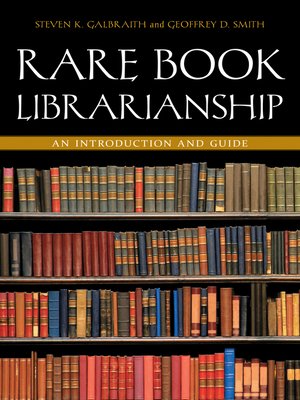 cover image of Rare Book Librarianship